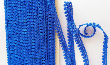 Royal Blue Thread Lace, Embroidery Lace Trims, Fringe Trim